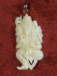 Ganesha hanger handgesneden uit been (Indonesië)