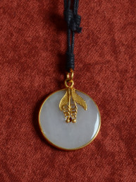 Jade hanger "Eternity Bi-Disc"