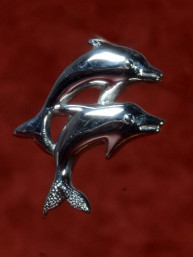 Dolfijn hanger zilver