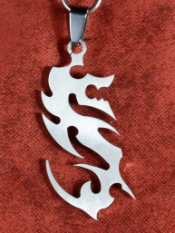 Hanger van edelstaal met Chinese draak