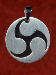 Tribal art hanger rond van edelstaal