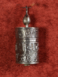 Draaibare Gebedsmolen Hanger 925 Zilver Om Mani Padme Hum