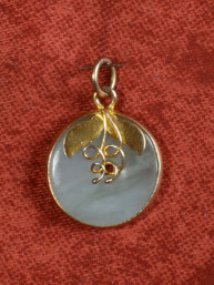 Jade hanger "Eternity Bi-Disc"