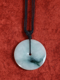 Jade hanger groot "Eternity Bi-Disc"