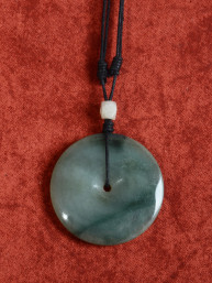 Jade hanger groot "Eternity Bi-Disc"