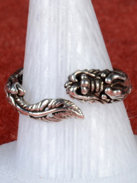 Gedetailleerde ring met draak 925