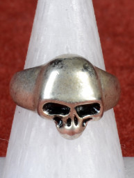 Biker Skull ring met doodshoofd