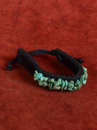 Armband met ruwe turquoise chips