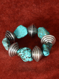 armband met turquoise natuurstenen