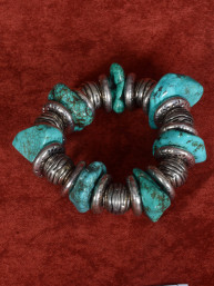 armband met turquoise natuurstenen