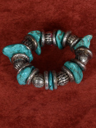 armband met turquoise natuurstenen