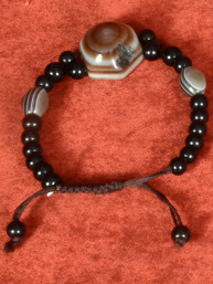 Armband met gestreepte agaat