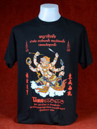 T-Shirt met afbeelding van Hanuman zwart XXL