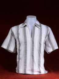 Linnen tropenshirt stripes