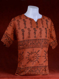 Alternatieve Hindoe blouse met OM symbolen