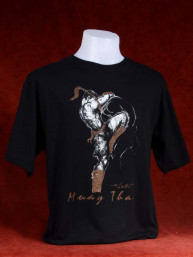 Muay Thai T-Shirt "Sila Kratob"  zwart