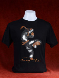 Muay Thai T-Shirt "Sila Kratob" zwart