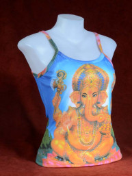 Tanktop met offset print van Ganesha
