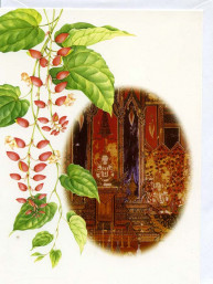 Thaise dubbele wenskaart met envelop nieuwjaar en geluk