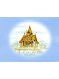 Thaise dubbele wenskaart met envelop nieuwjaar.