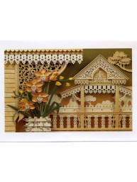 Thaise dubbele wenskaart met envelop kerst & nieuwjaar