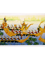 Thaise dubbele wenskaart met envelop nieuwjaar & geluk