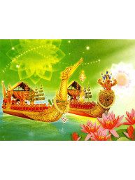 Thaise dubbele wenskaart met envelop nieuwjaar