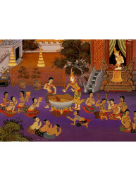 Thaise dubbele wenskaart met envelop kerst & nieuwjaar