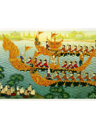 Thaise dubbele wenskaart met envelop nieuwjaar & geluk