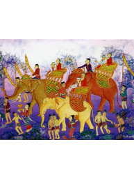 Thaise dubbele wenskaart met envelop nieuwjaar en geluk