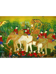 Thaise dubbele wenskaart met envelop nieuwjaar en geluk