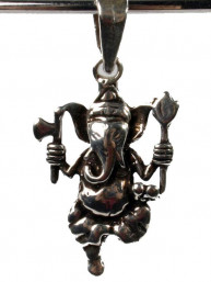 Hanger zilver dansende  Ganesha