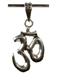 Hanger zilver "Om"