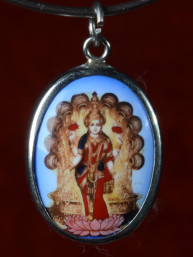 Medaillon met Hindoe Godin Lakshmi