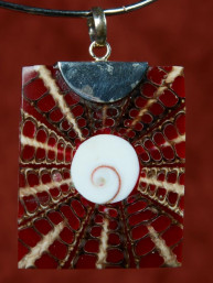 Handgemaakt sieraad van schelp