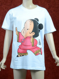 Roze Kung Fu T-shirt  voor kinderen