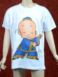 Blauw Kung Fu T-shirt  voor kinderen