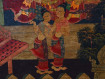 Olieverf op canvas "Bhuddha in temple"