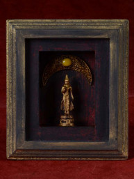 Decoratief 3D schilderijtje met maandag Boeddha