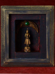 Decoratief 3D schilderijtje met woensdag Boeddha