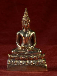 Boeddha miniatuur voor donderdag Boeddha messing
