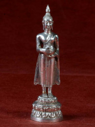 Boeddha miniatuur voor woensdag Boeddha vernikkeld