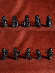 Set van 10 baby geluksboeddha's