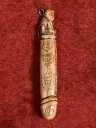 Authentieke Thaise Tijgertand Amulet hanger met Palad Khik