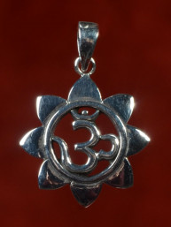 Om teken in chakra van de zon