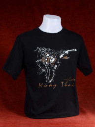 Muay Thai T-Shirt "Bata Loop Pak"  zwart