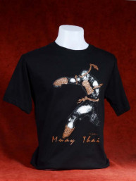 Muay Thai T-Shirt "Ka Jig Khai" zwart