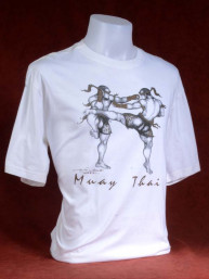 Muay Thai T-Shirt "Mon Yan Luk" wit