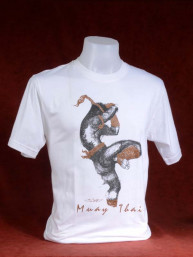 Muay Thai T-Shirt "Sila Kratob" wit