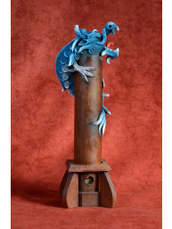 Wierookbrander met draak groot blauw